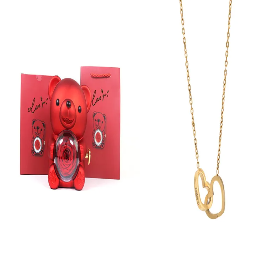 Double Heart Necklace