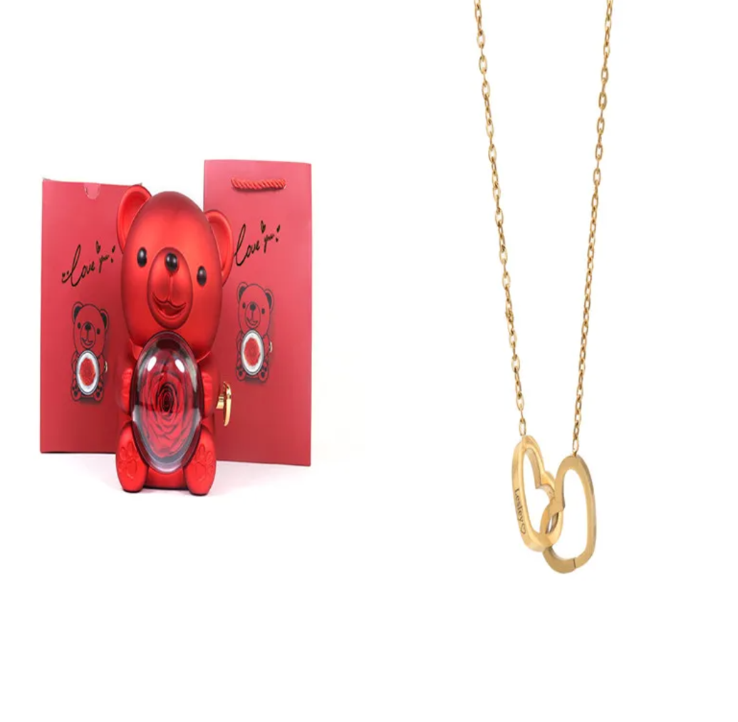 Double Heart Necklace